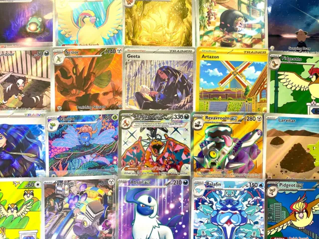 Obsidian Flames 75 Pokémon Card Lot | No Duplicates | V/EX/Full Art Guaranteed!