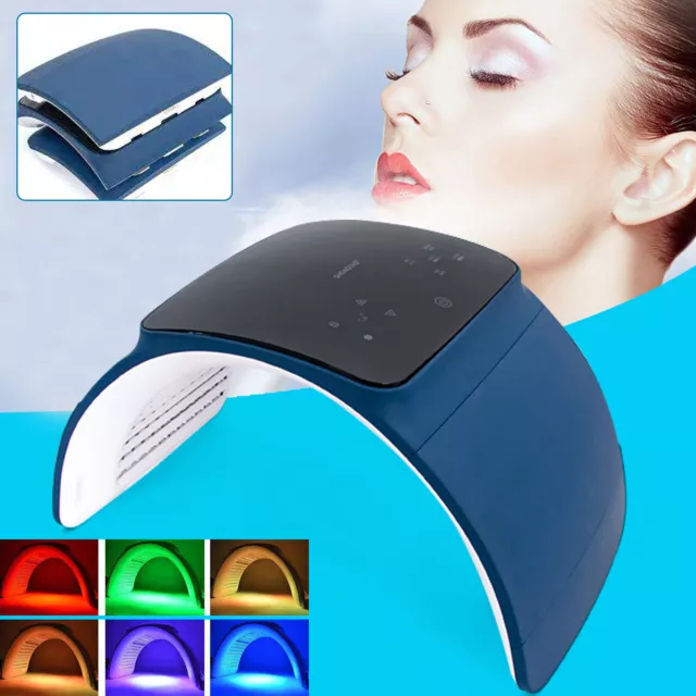 Terapia de luz fotónica LED de 7 colores máquina de belleza facial cuerpo rejuvenecimiento de la piel