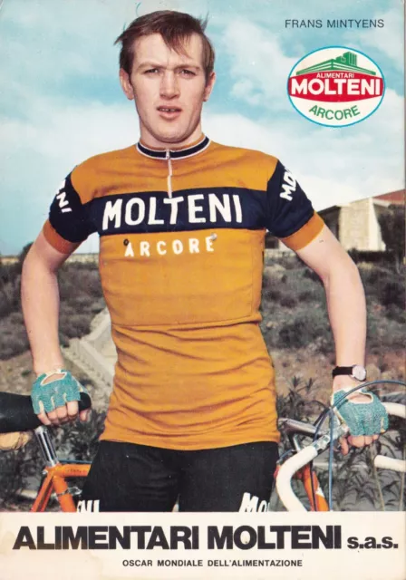 Ciclismo/Cyclisme Cartolina FRANS MINTYENS - MOLTENI anni '70 originale