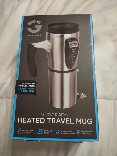 New Unopened Smartgear 12v Car Digital Heated Travel Mug 3