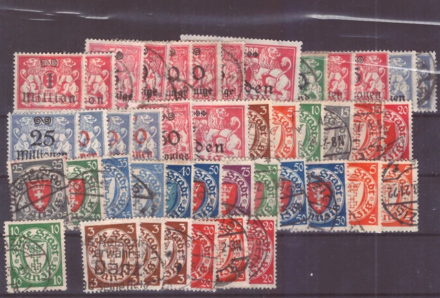 Danzig  Marken Lot * / o AB 1,99 euro