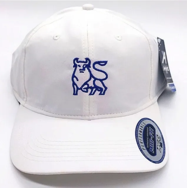 New Rare White Merrill Lynch Golf Adjustable Midfit Hat By AHEAD