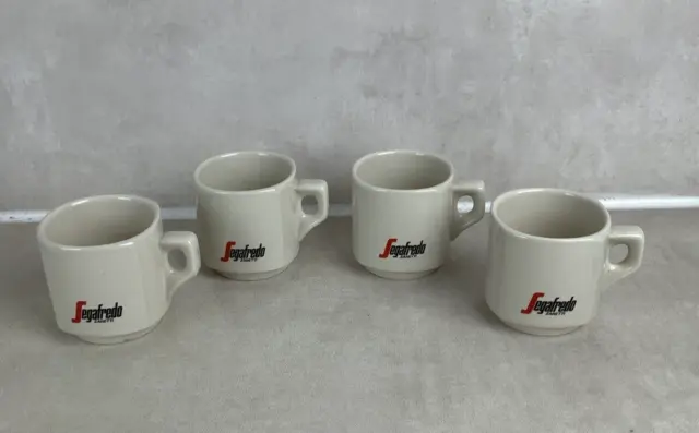 Lot de 4 tasses Segafredo Zenetti Made in Italy en porcelaine