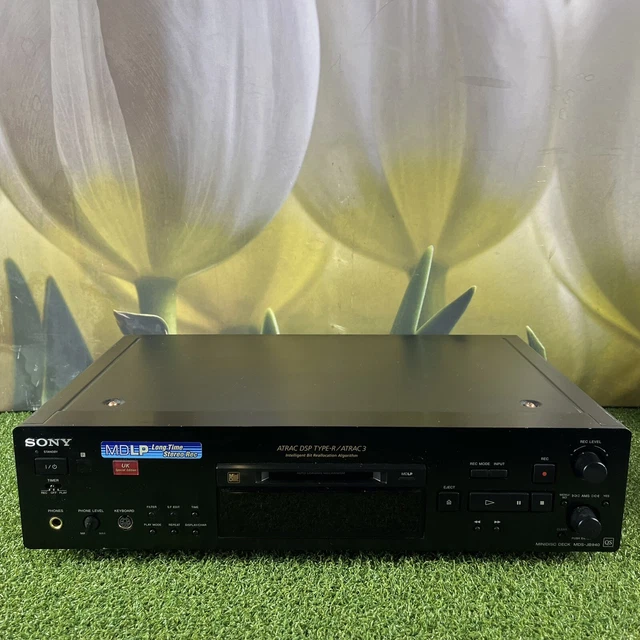 SONY MDSJB940 QS MiniDisc ATRAC TypeR Registratore lettore MDLP NERO *RISPARMIA* EUR 46,85