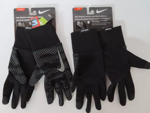 $65 Nike Vapor Flash Women Running Gloves 2.0 Black  NRGD6