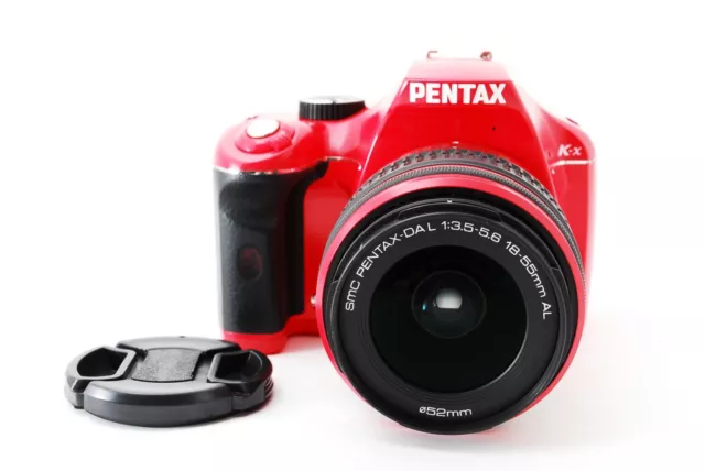 PENTAX K-x 12.4 MP Digital SLR Camera Red w/18-55mm Lens [Exc+++] From Japan
