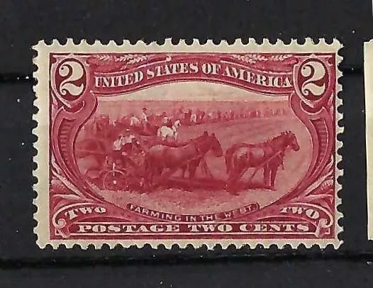 MNH #286 2¢ 1898 Trans-Mississippi Expo "Farming in the West" MNH #286 2¢ 1898 Trans-Mississippi Expo "Farming in the West"