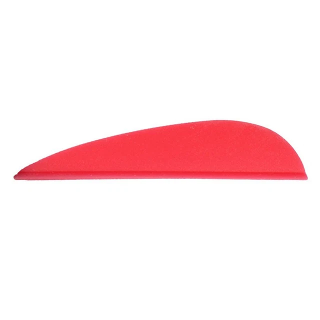 100 Plumes De Flèche 5 Pouces - Tir à L'arc - Aile Gauche - Couleur Bouclier Rose/Rouge - Neuf