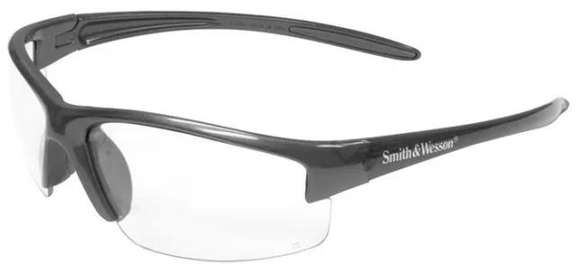 Smith & Wesson Equalizer Safety Glasses Gun Metal Frame Clear Anti-Fog Lens