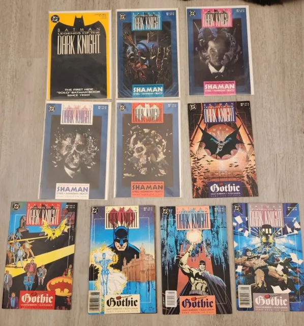 Batman Legends of the Dark Knight #1-10 First Issue Gold Collectors' Ed 1989 DC