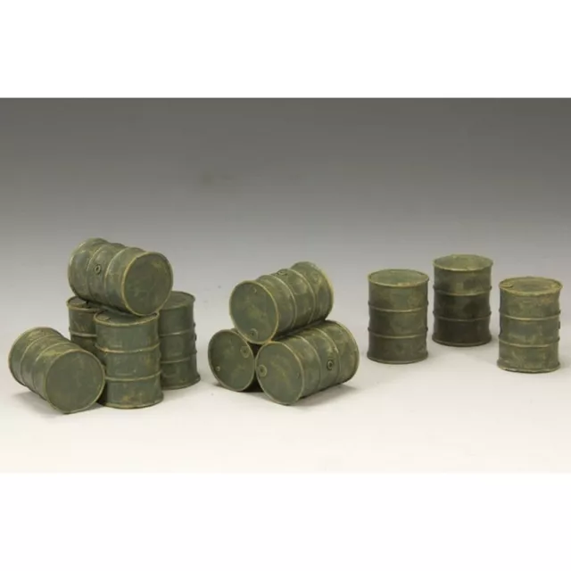 KING & COUNTRY-SP042-Ensemble de fûts d'essence militaire WW2, pour diorama, déc