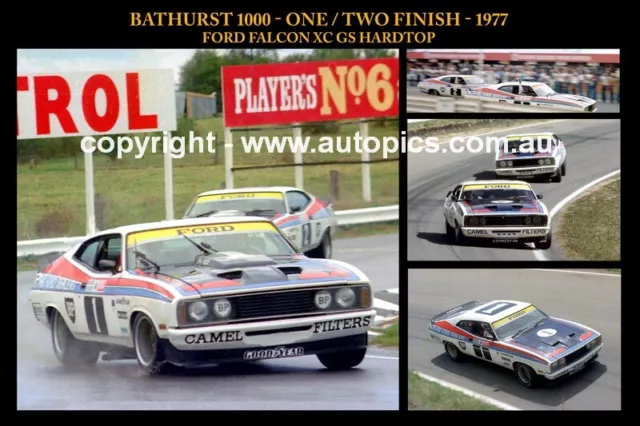 PHOTO, PRINT, One / Two Finish - Bathurst 1977 - Allan Moffat & Colin Bond, CAR