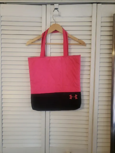 Under Armour Define Pink/Gray Reversible Quilted Tote Bag