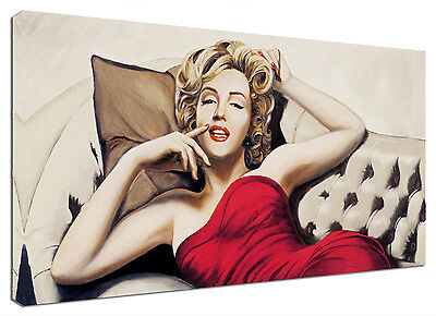 Quadro Moderno Arredamento Marilyn Monroe Rossetto Arte Arredo Casa Stampa Tela 