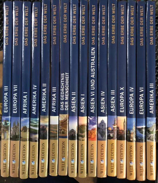 WELT EDITION - Das Erbe der Welt - Europa  Asien Australien Amerika Afrika 16 Bd