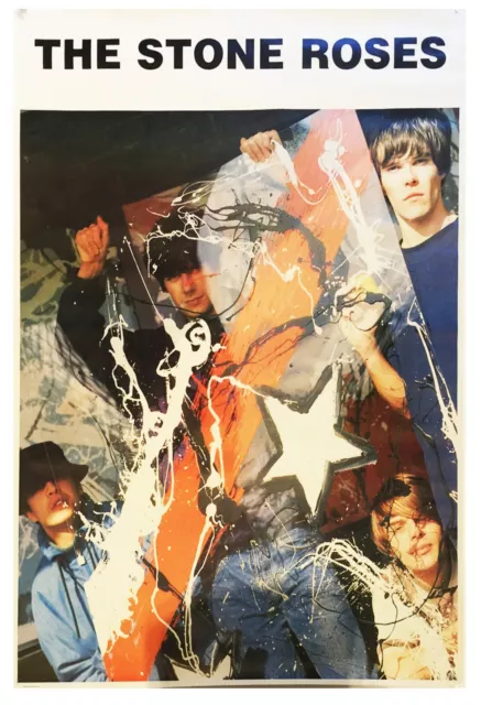 The Stone Roses band image 60”x40" vintage 1989 Outdoor poster - extremely rare