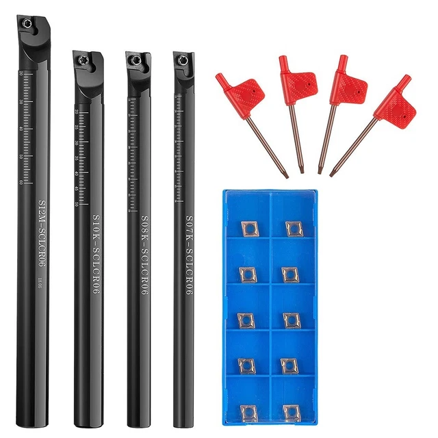 8 Set Di Barre Di Alesatura Porta Utensili Per Tornio CNC Da 12 Mm Con - Foto 10