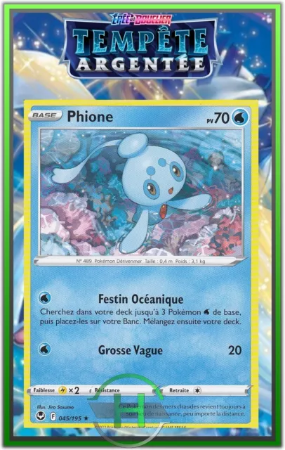 Phione - EB12:Tempête Argentée - 045/195 - Carte Pokémon Française Neuve