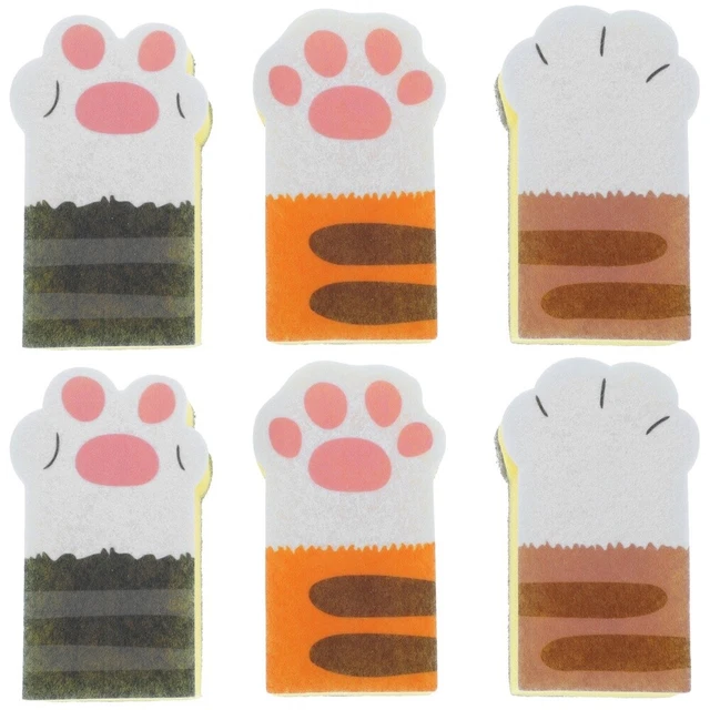 6 Pcs Piatto di Lavaggio Spugna Spugna assorbente Di pulizia Pennello Spugna