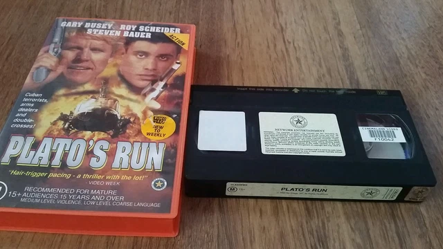 Plato's Run - Gary Busey,  Roy Scheider, Steven Bauer - Video Vhs Tape