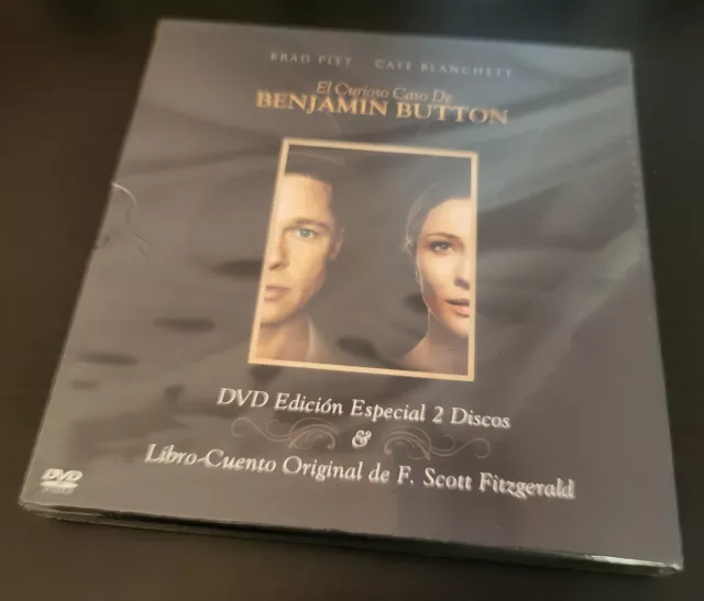 EL CURIOSO CASO DE BENJAMIN BUTTON (DVD BOOK) BRAD PITT - Nuevo y Precintado