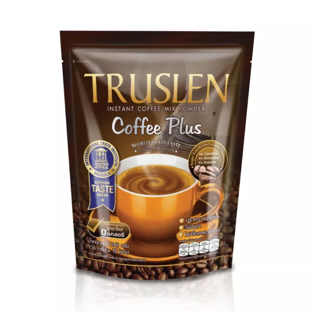 Truslen Instant Coffee Plus Mix Power Control de Peso Dieta sin Azúcar Colágeno