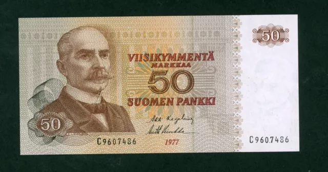 FINLAND 50  MARKKAA 1977  PICK # 108a XF+.