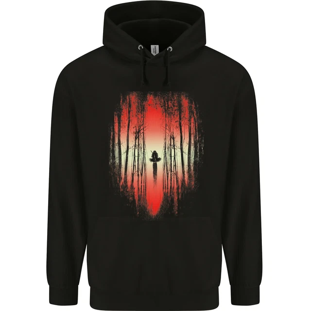 Ninja Landscape Martial Arts MMA Samurai Mens 80% Cotton Hoodie