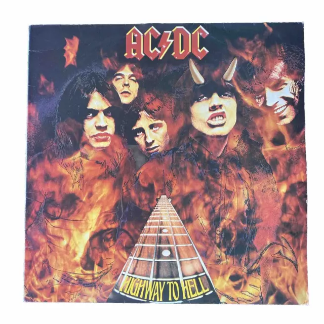 AC/DC Highway To Hell 1979 Australian 1st Pressing Blue Label Vinyl LP Record EX