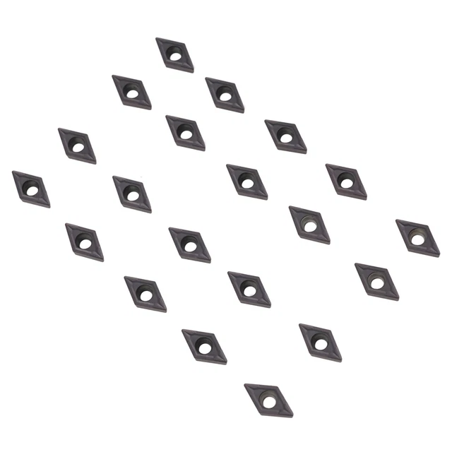 20 Inserts Carbure DCMT070204 YBC251 - Pour Tournage Finition Et Semi-finition, 7mm