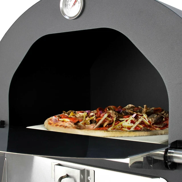 Kukoo Four à Pizza d'Extérieur au Charbon avec Pelle, Roulette et Pierre à Pizza 9