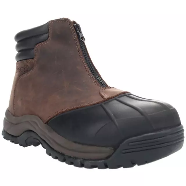 Propet Mens Blizzard Work Brown Winter & Snow Boots 11.5 Extra Wide (5E) 8564