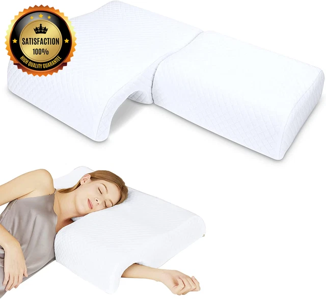 Memory Foam Pillow for Couples, Adjustable Cube Cuddle Pillow anti Pressure Arm