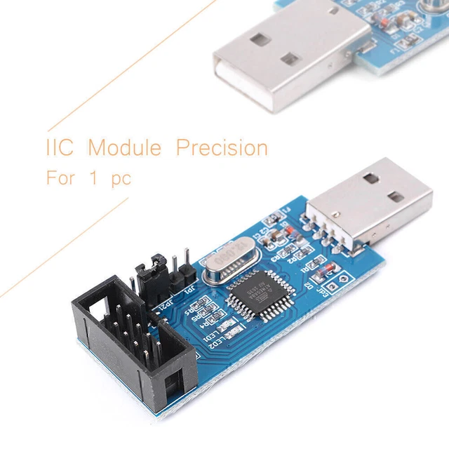 10 PIN CABLE USB USBASP USBISP AVR Programmer Adapter ATMEGA8 ATMEGA128 ...