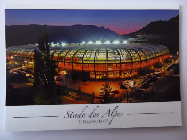 Stadionpostkarte, Stade des Alpes, Grenoble, FC Grenoble, Frankreich, Nr. 38