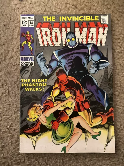 The Invincible Iron Man #14 Marvel Comic Book 1St Series 1969 Goodwin Craig