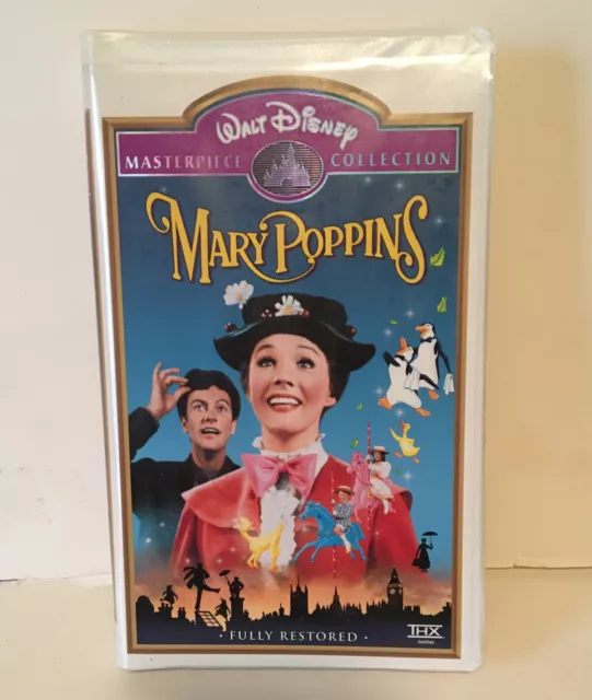 Walt Disney Masterpiece Collection MARY POPPINS VHS #13746 'RARE'