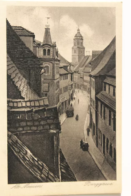 21005 Ak Vieux Meissen Burggasse Tours Passants Heimatschutzpostkarte À 1930