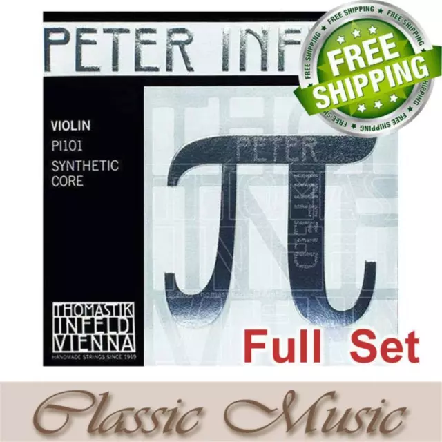 Thomastik Peter Infeld PI101 Violin Strings Full Set 4/4 Ball End Free Shipping