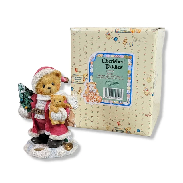 Cherished Teddies KLAUS BEARER OF GOOD TIDINGS w/Box 176036