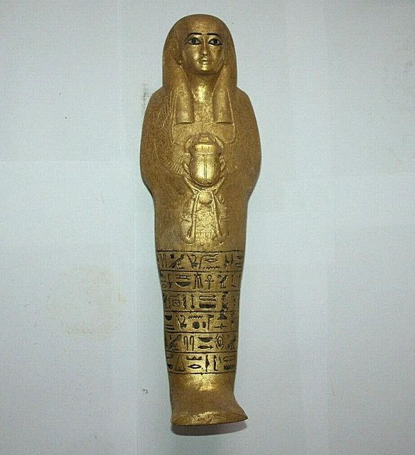 Statue Pharaonique Ailée Antique - Pièce Unique Faite Main En Pierre, Provenance Louxor (Égypte)