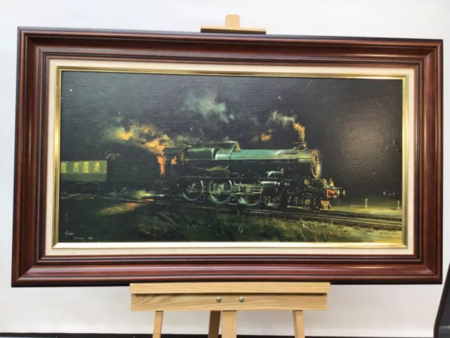 Vintage 1970s Framed Print Of The 1970 Painting "Night King" By Terence Cuneo