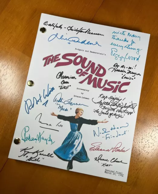 The Sound of Music Script Signed- Autograph Reprints- 160 Pages- Julie Andrews