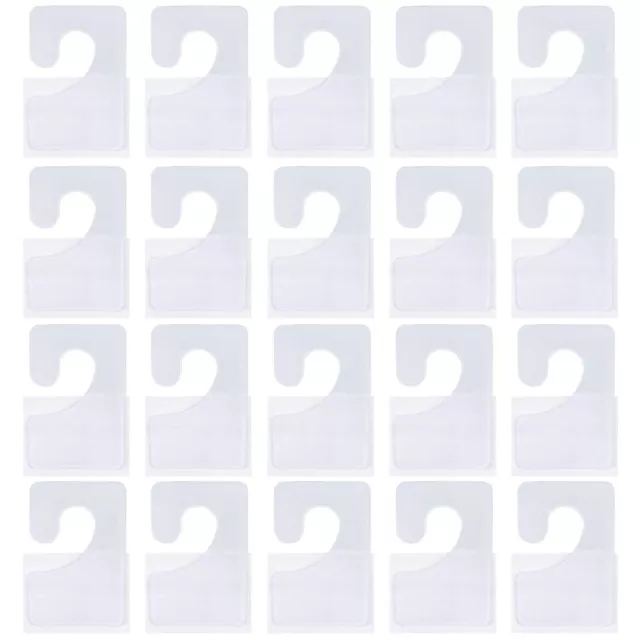 Jomevia Clear Self Adhesive Hang Tabs Hooks Plastic Display Hand Tabs J-Hook ...