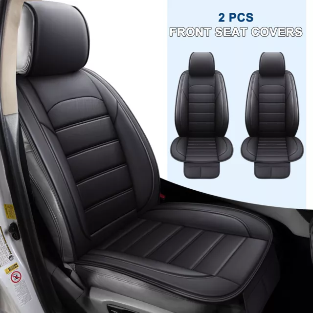 Black Car Seat Covers PU Leather Front Seat Cushion For Ford Focus Mondeo Fiesta
