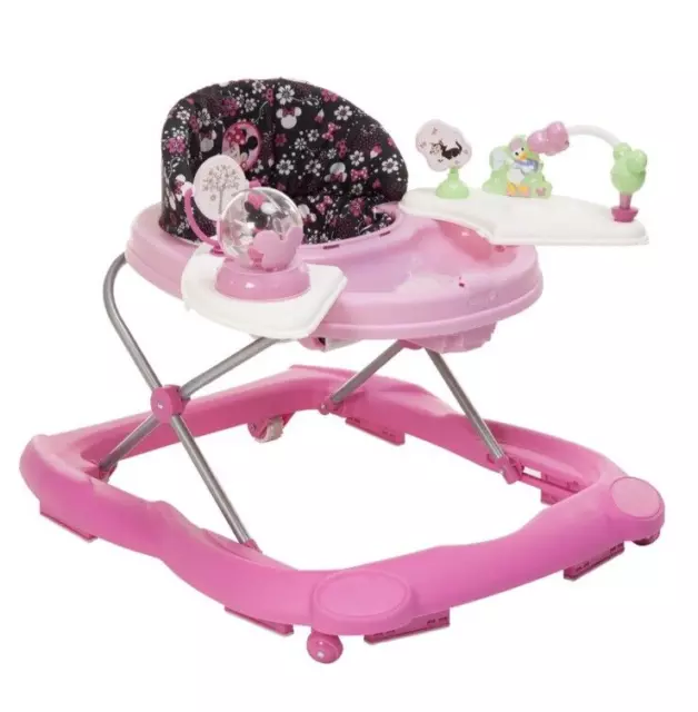Disney Baby Minnie Mouse Music and Lights Baby Walker W Activity Tray Minnie Pop