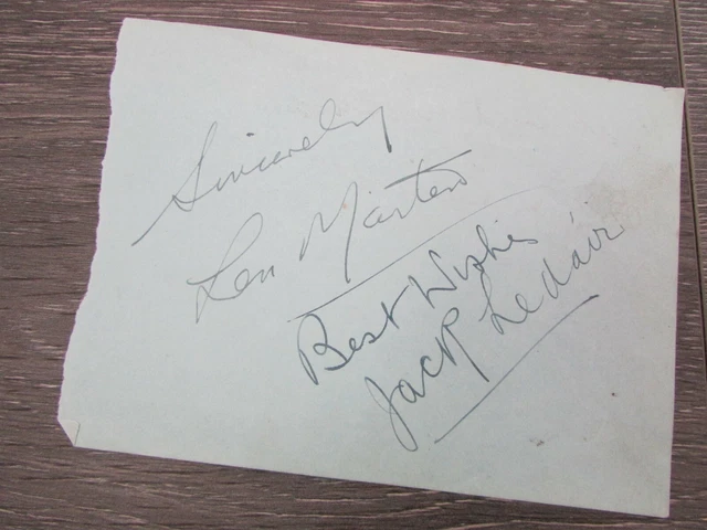 G H Elliott Music Hall Singer & Dancer Original Hand Signed Sheet 5