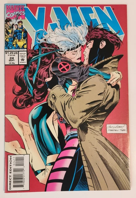 X-Men #24 (1993, Marvel) VF/NM Vol 2 Gambit & Rogue Cover Andy Kubert