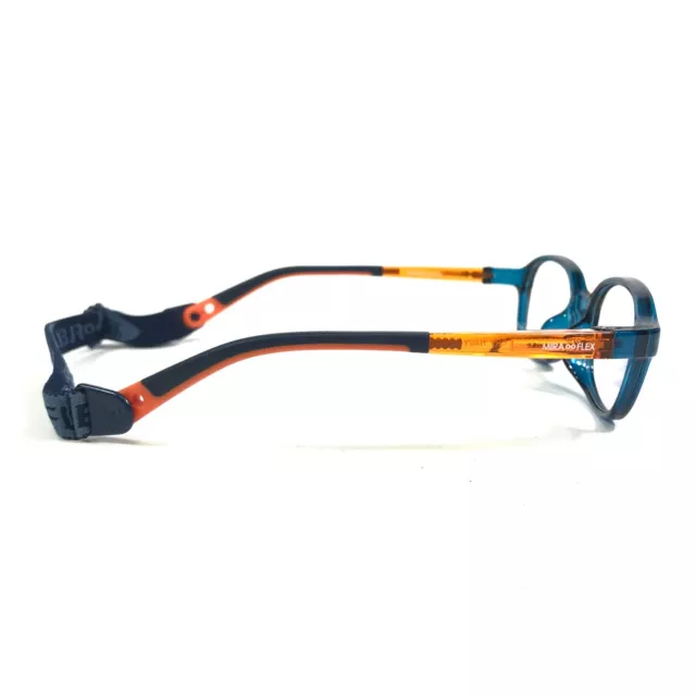 Miraflex Kids Goggles Eyeglasses Frames ELKI Blue Orange Square 41-16-113 3