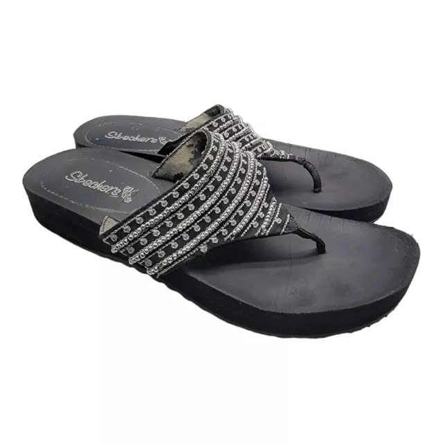 Skechers cali shop beaded slider sandal